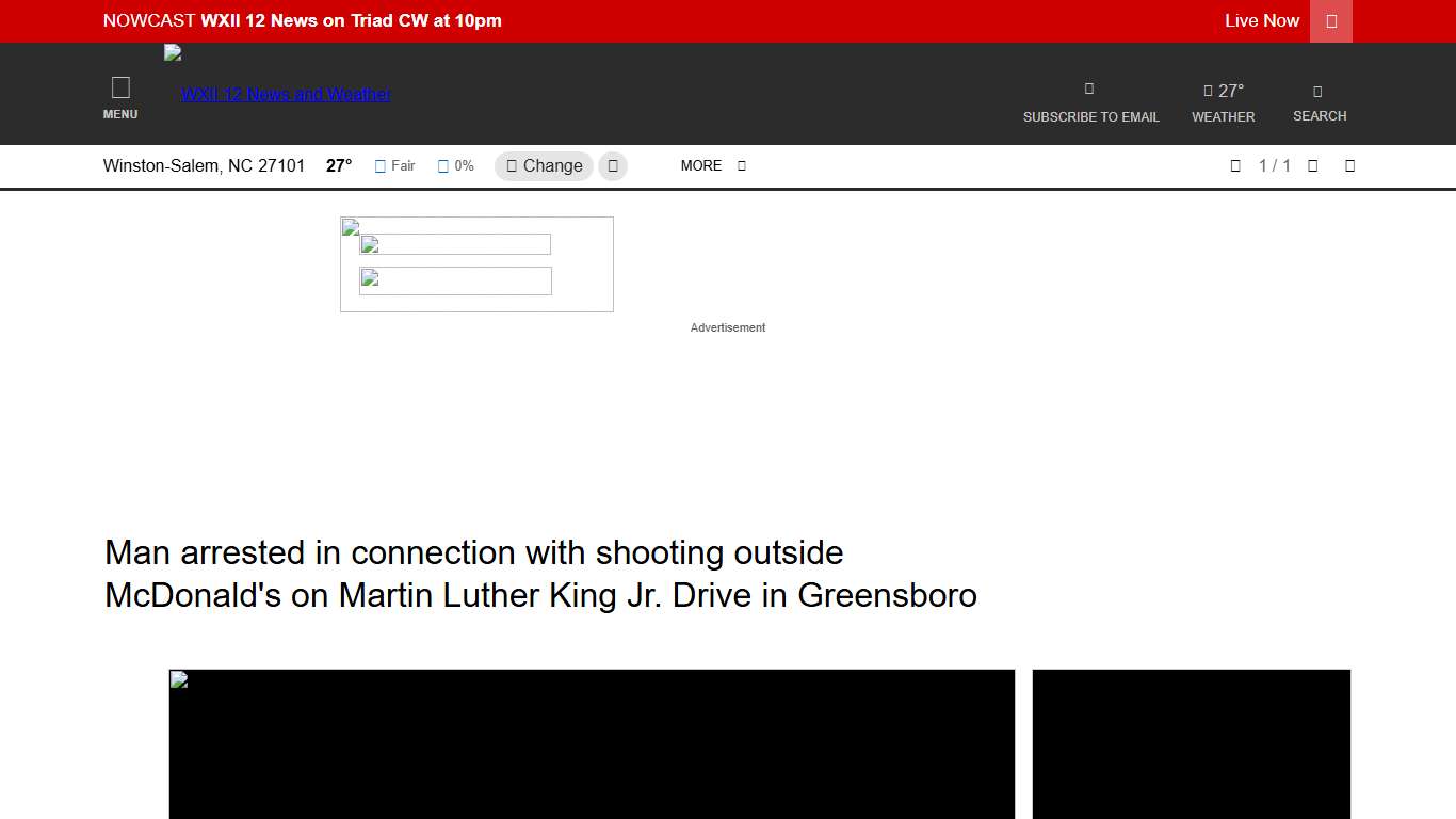 Man arrested for shooting outside McDonald's in Greensboro